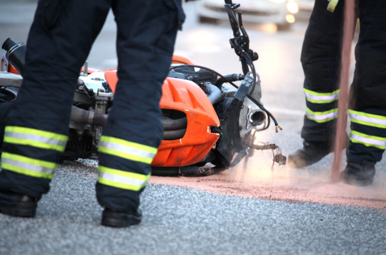 What are the most common injuries associated with motorcycle accidents?